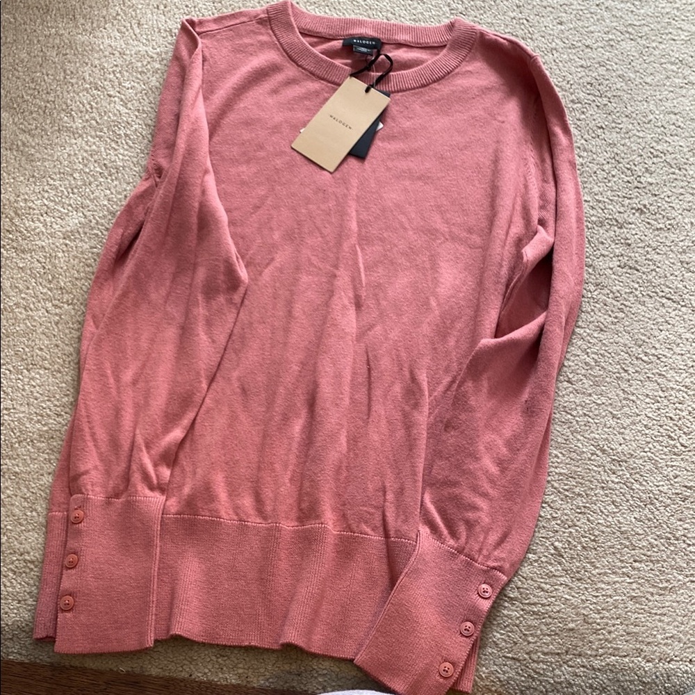 Pink Crew Neck Sweater